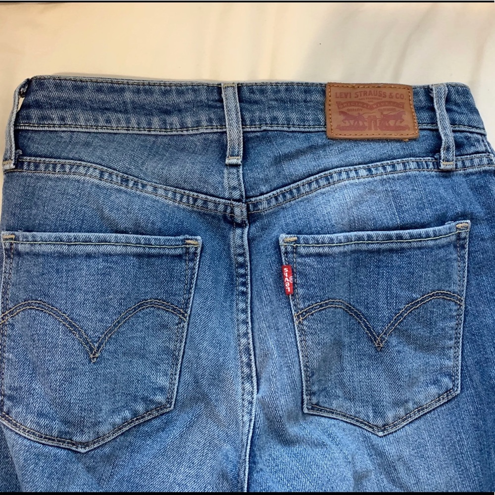 Levi skinny jeans high rise